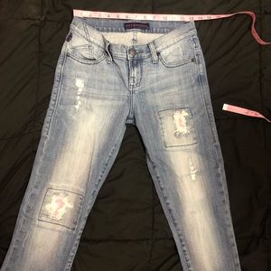 Rock and Republic patchwork jeans. ADORABLE!!